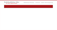 Desktop Screenshot of kabelkonfektion-alder.com